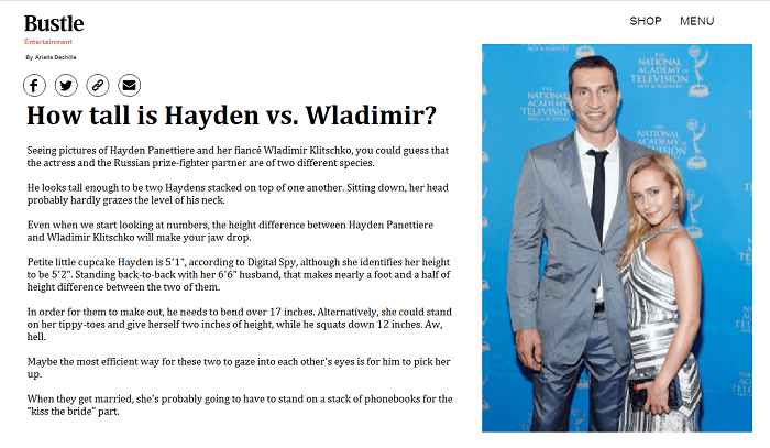 image showing Hayden Panettiere and Wladimir Klitschko