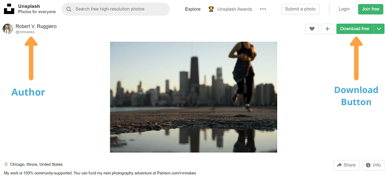 stock photo sites unsplash layout